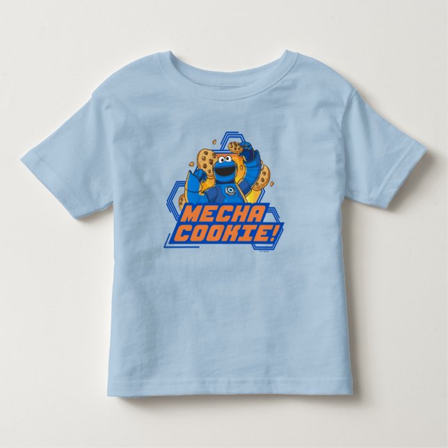 Camiseta Rua Sésamo | Cookie Monster Mecha Cookie! (Frente)