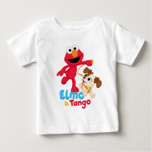 Camiseta Rua Sésamo Corrente Elmo & Tango