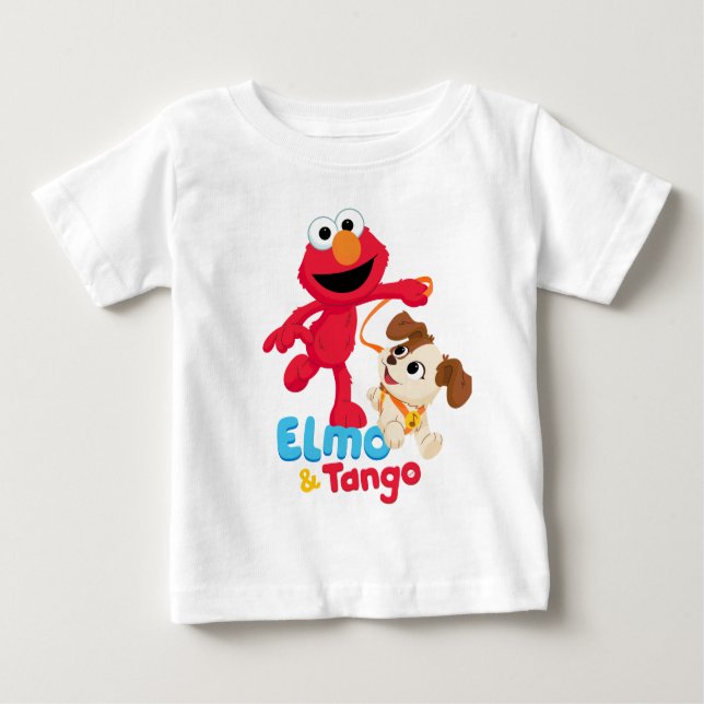 Camiseta Rua Sésamo | Corrente Elmo & Tango (Frente)