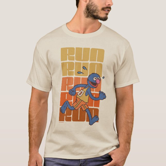 Camiseta Rua Sésamo | Corridas de Grover (Frente)
