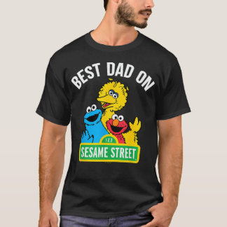 Camiseta Rua Sésamo Dia dos Pais Melhor Pai Na Rua Sésamo