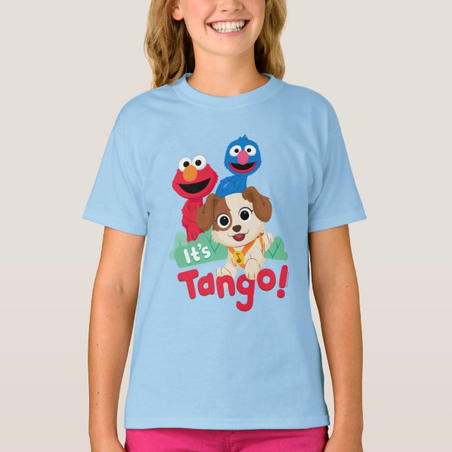 Camiseta Rua Sésamo | É Tango com Elmo & Grover (Frente)