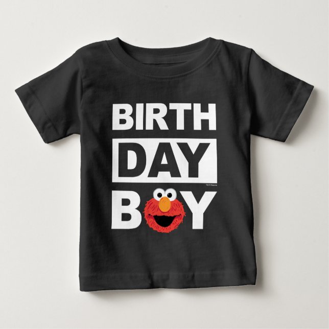 Camiseta Rua Sésamo | Elmo Birthday Boy (Frente)