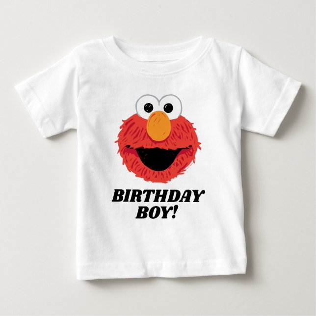 Camiseta Rua Sésamo | Elmo Birthday Boy (Frente)
