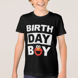 Camiseta Rua Sésamo   Elmo - Garoto de Aniversário
