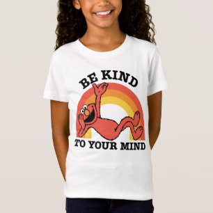 Camiseta Rua Sésamo Elmo Seja gentil com sua mente