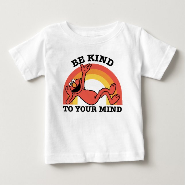 Camiseta Rua Sésamo | Elmo Seja gentil com sua mente (Frente)