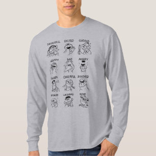 Camiseta Rua Sésamo Emoções e sentimentos