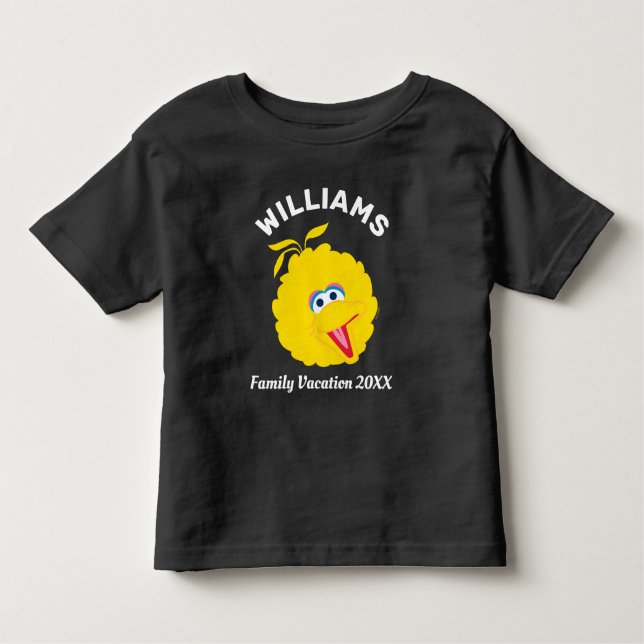 Camiseta Rua Sésamo | Férias Familiares De Aves Grandes (Frente)