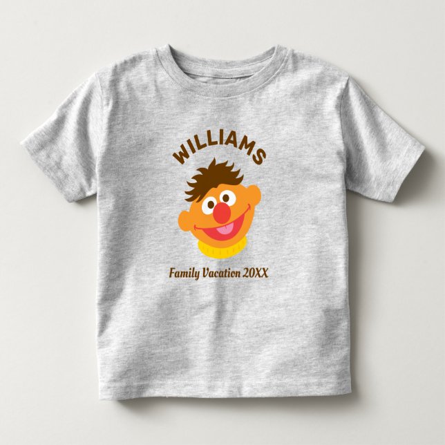 Camiseta Rua Sésamo | Férias Familiares Ernie (Frente)
