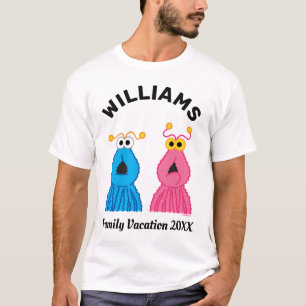 Camiseta Rua Sésamo   Férias Familiares Marcianas