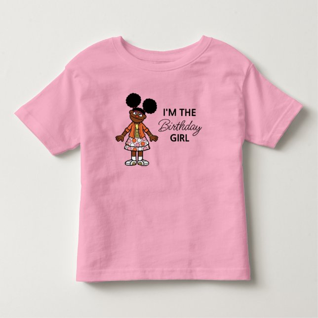 Camiseta Rua Sésamo | Gabrielle Birthday Girl (Frente)