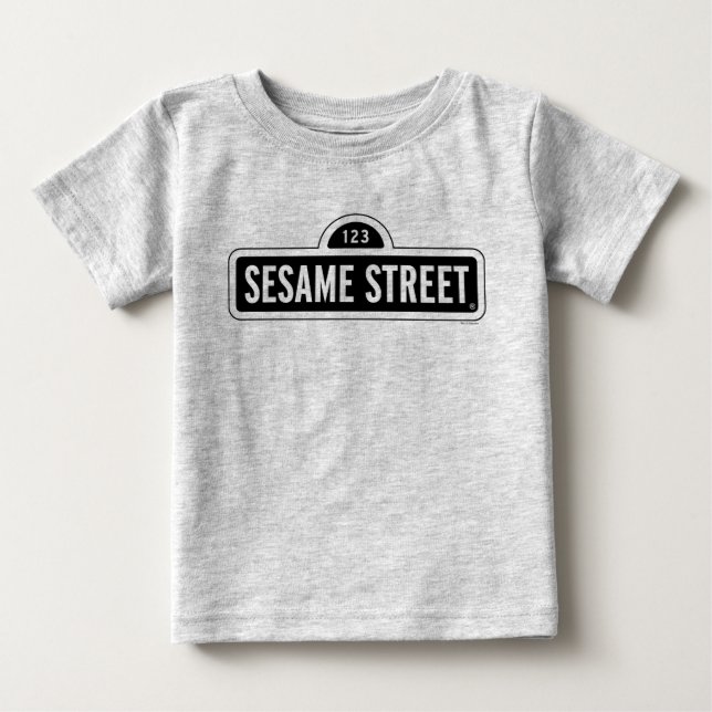 Camiseta Rua Sésamo | Logotipo B&W (Frente)