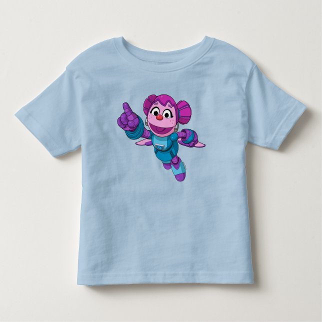Camiseta Rua Sésamo | Mecha Builders Abby (Frente)