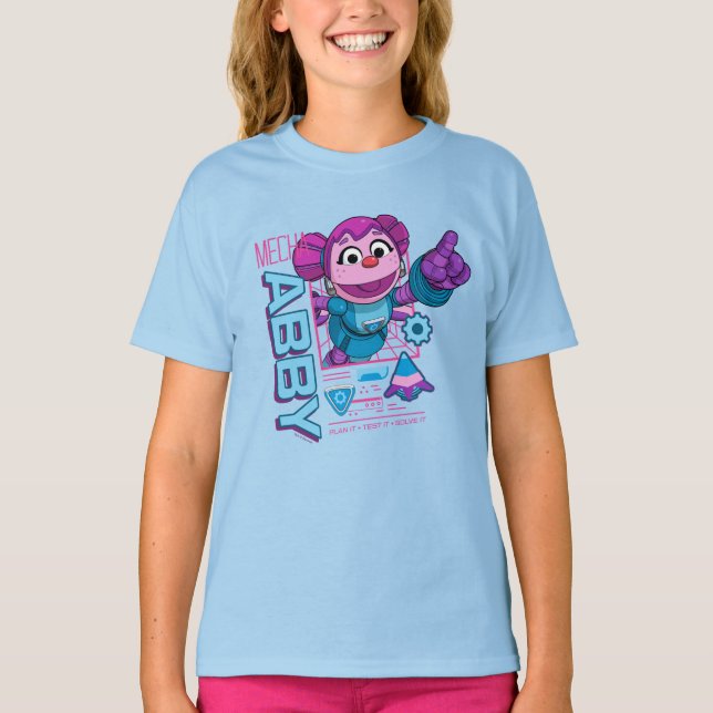 Camiseta Rua Sésamo | Mecha Builders Abby Cadabby (Frente)