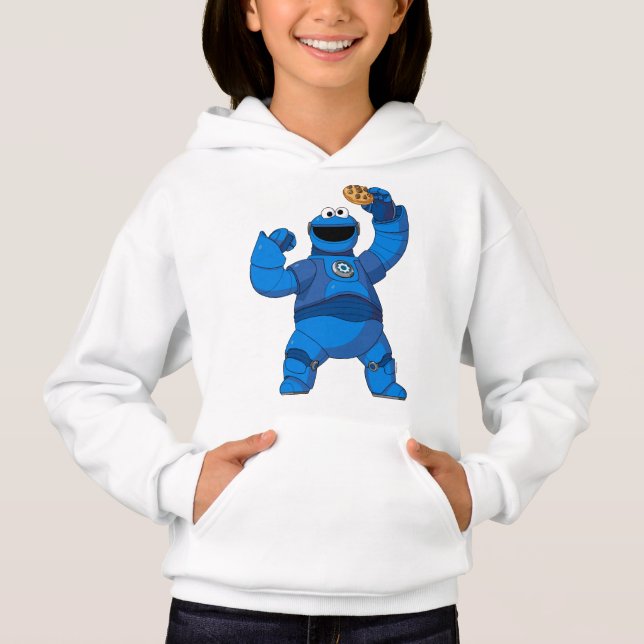 Camiseta Rua Sésamo | Mecha Builders Cookie Monster (Frente)