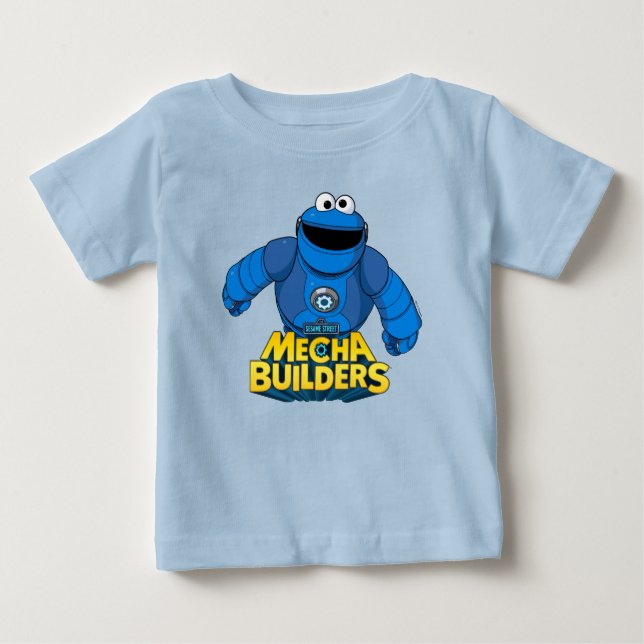 Camiseta Rua Sésamo | Mecha Builders Cookin Action (Frente)