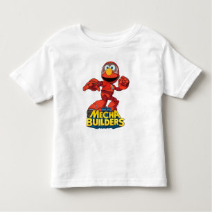 Camiseta Rua Sésamo   Mecha Construtor Elmo Em Ação
