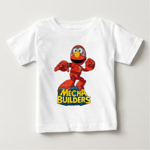 Camiseta Rua Sésamo   Mecha Construtor Elmo Em Ação