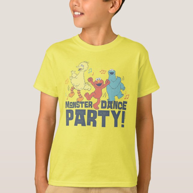 Camiseta Rua Sésamo | Monster Dance Party (Frente)