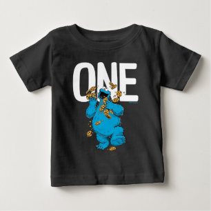 Camiseta Rua Sésamo Monstro do Biscoito Sou Um Aniversári