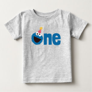 Camiseta Rua Sésamo   Monstro do Biscoito Um Primeiro Anive