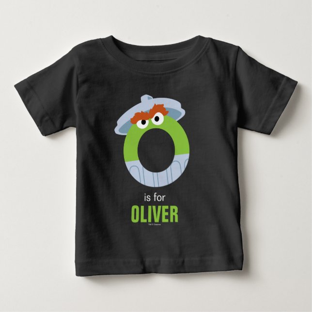 Camiseta Rua Sésamo | O é para Oscar (Frente)