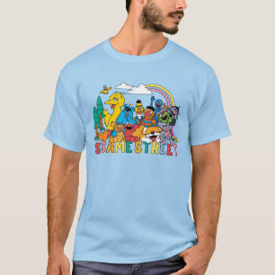 Camiseta Rua Sésamo   Onda arco-íris
