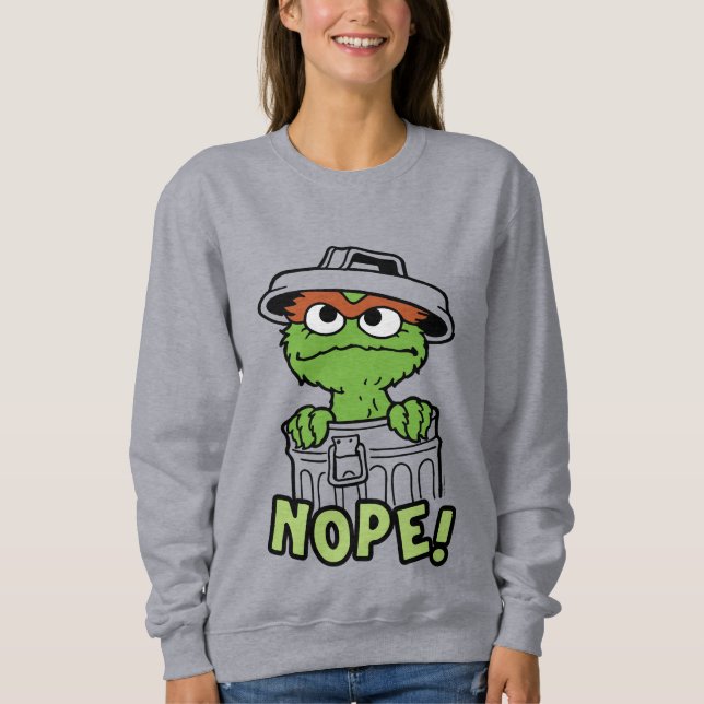 Camiseta Rua Sésamo | Oscar, o Grouch Nope! (Frente)
