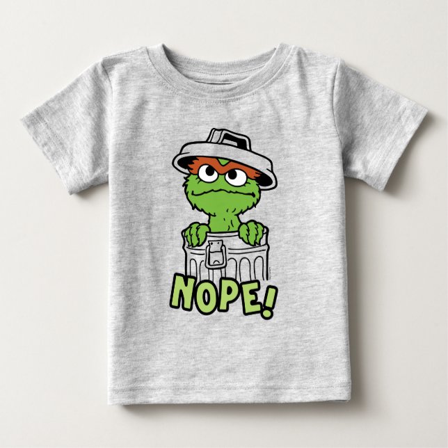 Camiseta Rua Sésamo | Oscar, o Grouch Nope! (Frente)