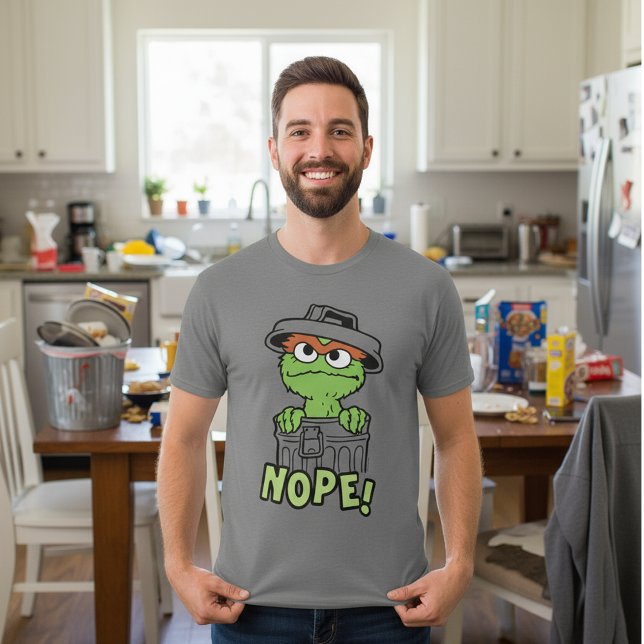 Camiseta Rua Sésamo | Oscar, o Grouch Nope! (Criador carregado)