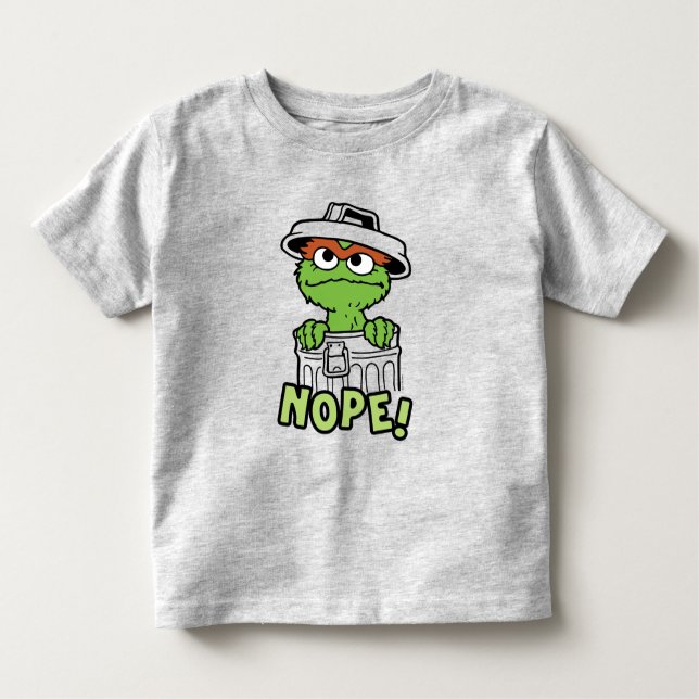 Camiseta Rua Sésamo | Oscar, o Grouch Nope! (Frente)