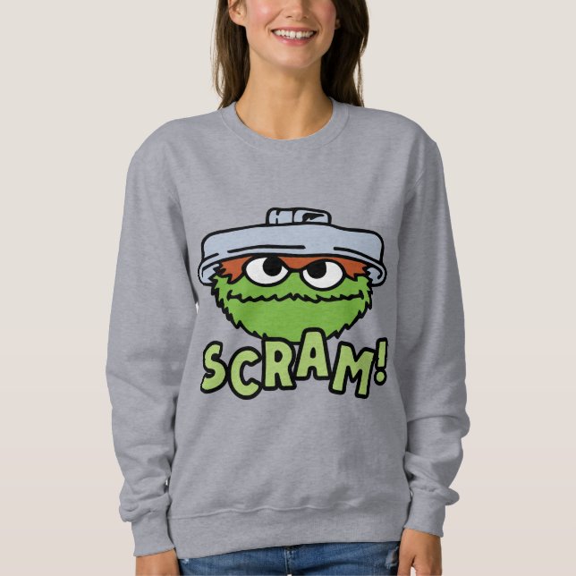 Camiseta Rua Sésamo | Oscar, o Grouch Scram! (Frente)