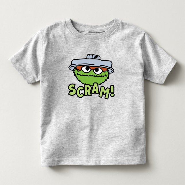 Camiseta Rua Sésamo | Oscar, o Grouch Scram! (Frente)
