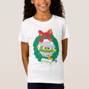 Camiseta Rua Sésamo Oscar the Grouch Wreath