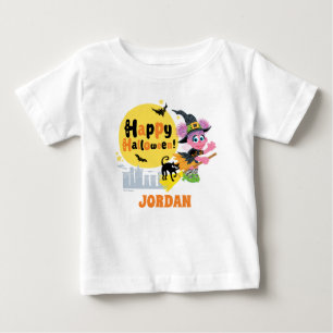 Camiseta Rua Sésamo Padrão de Dia das Bruxas