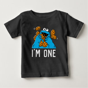 Camiseta Rua Sésamo primeiro aniversario de Monstro de C