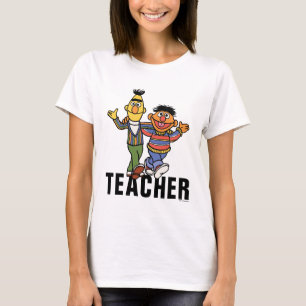 Camiseta Rua Sésamo   Professor Bert & Ernie