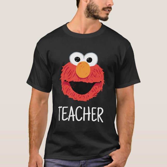 Camiseta Rua Sésamo | Professor Elmo Face (Frente)