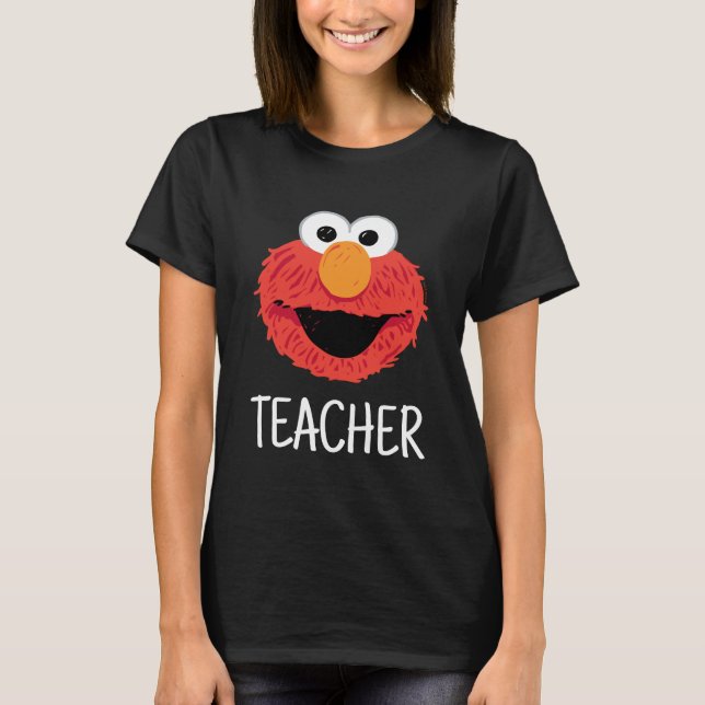 Camiseta Rua Sésamo | Professor Elmo Face (Frente)