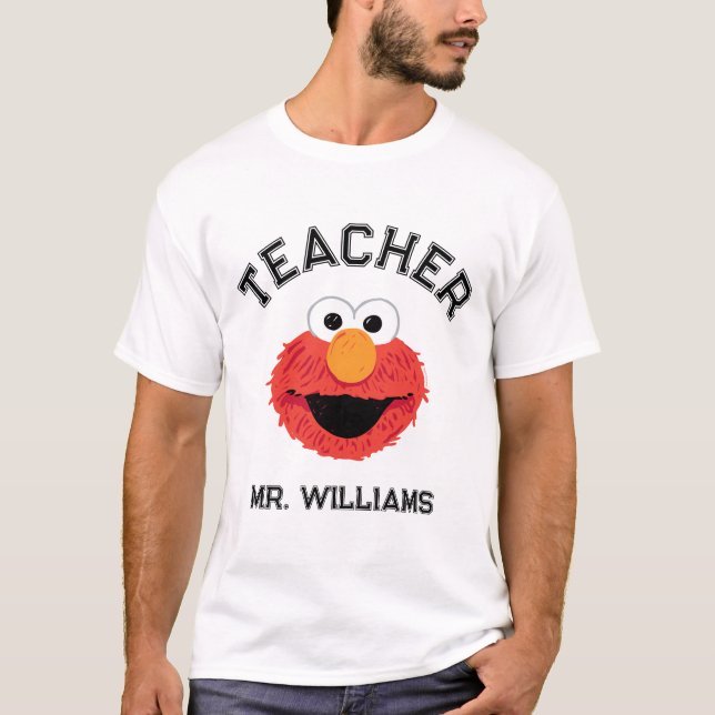 Camiseta Rua Sésamo | Professor Elmo Face (Frente)