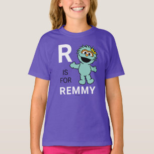 Camiseta Rua Sésamo   R é para Rosita   Adicione seu nome