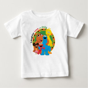 Camiseta Rua Sésamo   Risos, amor e unidade