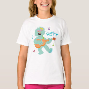 Camiseta Rua Sésamo Rosita Tocando Violão