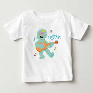 Camiseta Rua Sésamo Rosita Tocando Violão