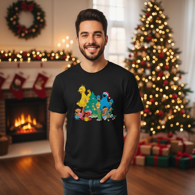 Camiseta Rua Sésamo | Salas de Natal (Criador carregado)