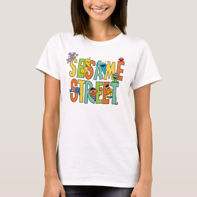 Camiseta Rua Sésamo | Sesame Street Tipo Pals (Frente)