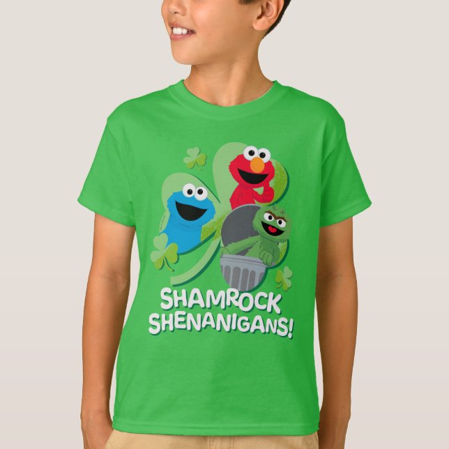 Camiseta Rua Sésamo | Shamrock Shenanigans! (Frente)