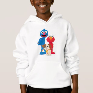 Camiseta Rua Sésamo Tango Com Grover E Elmo