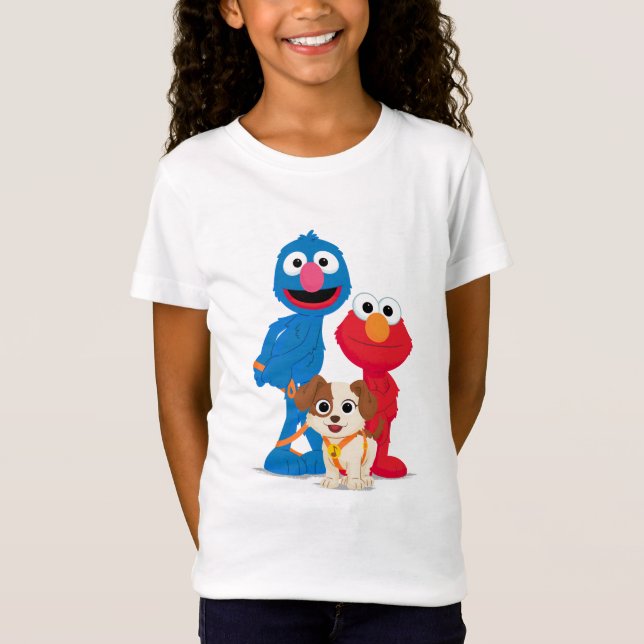 Camiseta Rua Sésamo | Tango Com Grover E Elmo (Frente)
